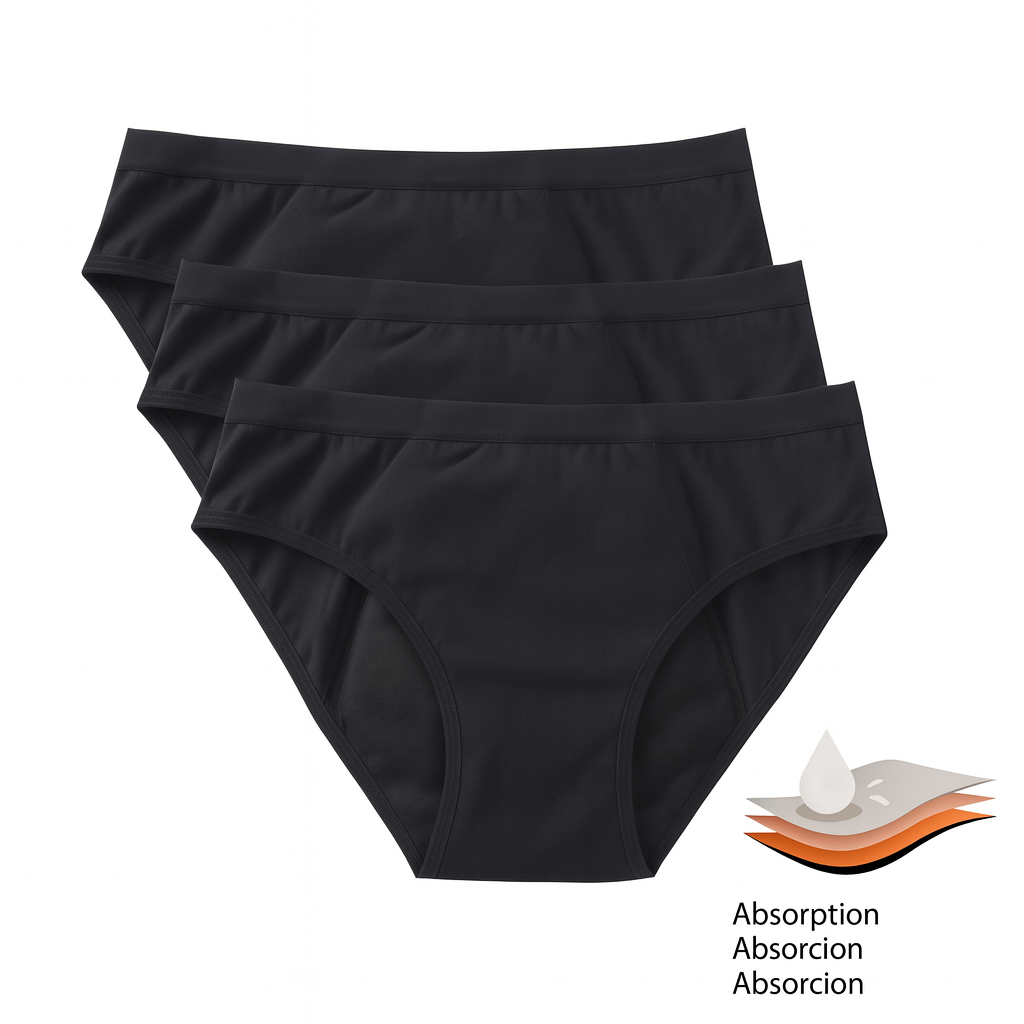 Pack de 3 culottes menstruelles  Flux abondant